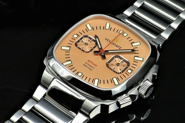 Vesuviate Attivo-Chrono Salmon kol saati