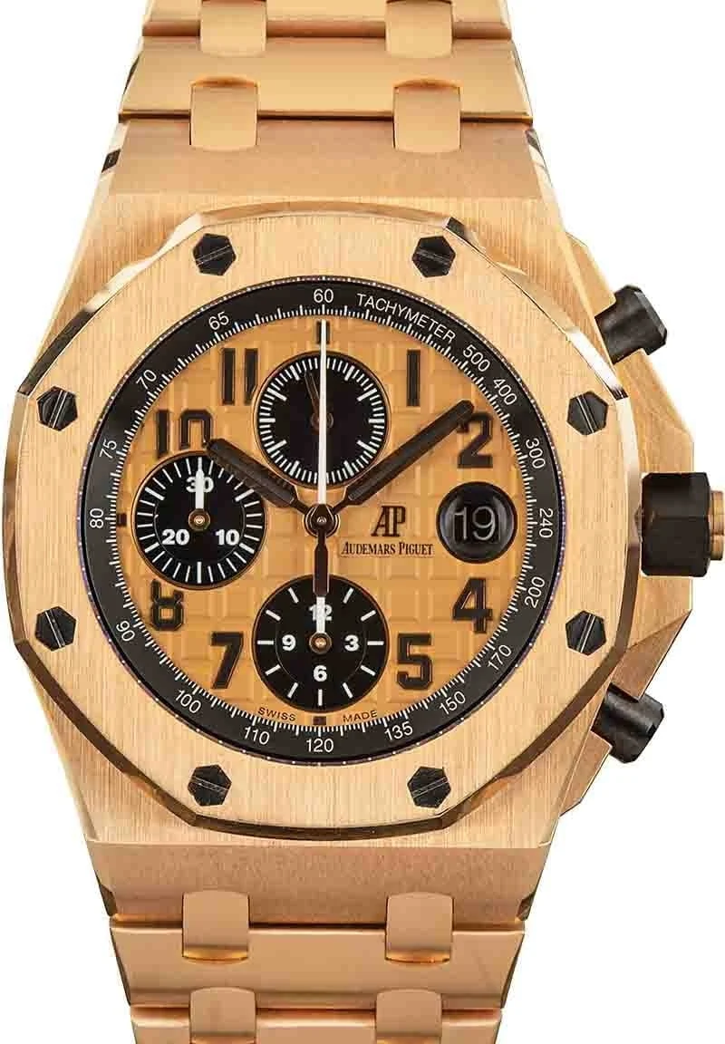Audemars Piguet Royal Oak Offshore Chronograph 18k Rose Gold 26470OR.OO.100OR.01 kol saati