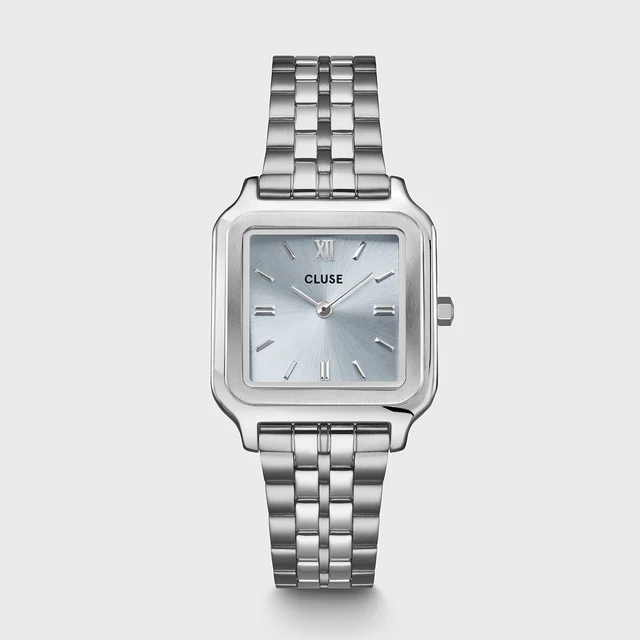 CLUSE Gracieuse Watch Steel, Light Blue, Silver Colour CW11904 kol saati