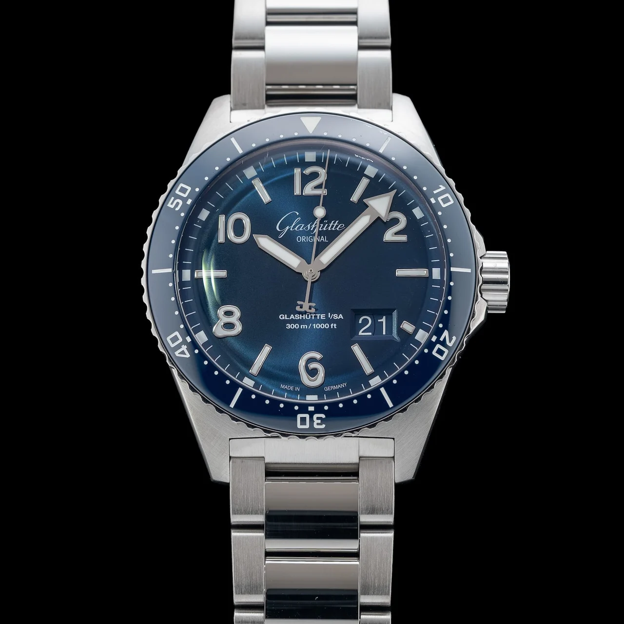 Glashutte Original Glashütte Original SeaQ Panorama Date 1-36-13-02-81-70 210009N39573 43 mm kol saati