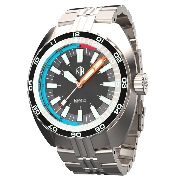 NTH DevilRay 500-Meter Automatic Dive Watch with Black Dial #WW- -DRKN WW-NTH-DRKN kol saa