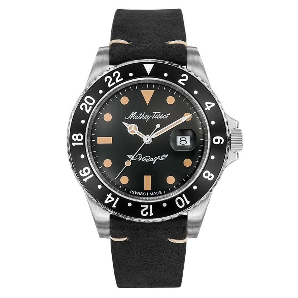 Mathey-Tissot Mathy Vintage H900ATLBU 40 mm kol saati
