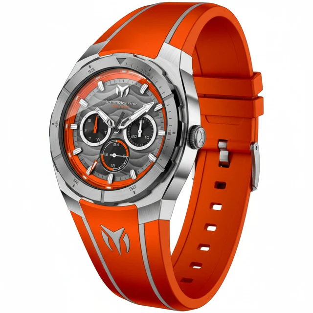 Technomarine Cruise Legend Watch - 43mm. Red. Grey (TM-125018) kol saati
