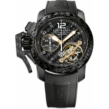 Graham Chronofighter Superlight Carbon Skeleton Tourbillograph 2CCBK.B35A kol saati