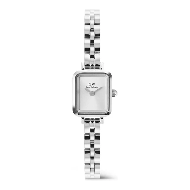 DANIEL WELLINGTON Quadro Mini 15.4x18.2 Arch 3-Link White Sunray S DW00600844 kol saati