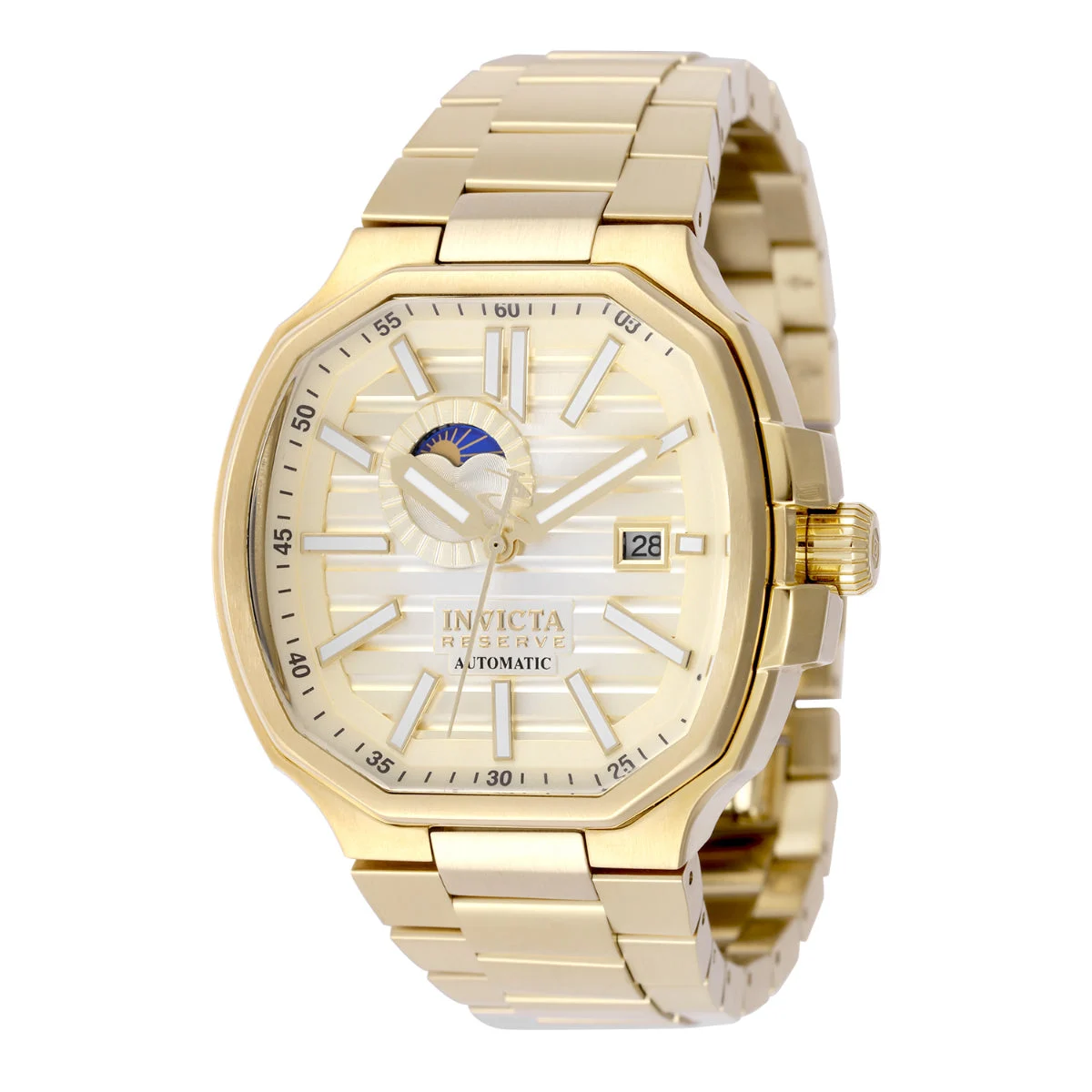 Invicta Reserve Objet D Art Automatic Watch - 45mm. Gold (50092) 45 mm kol saati