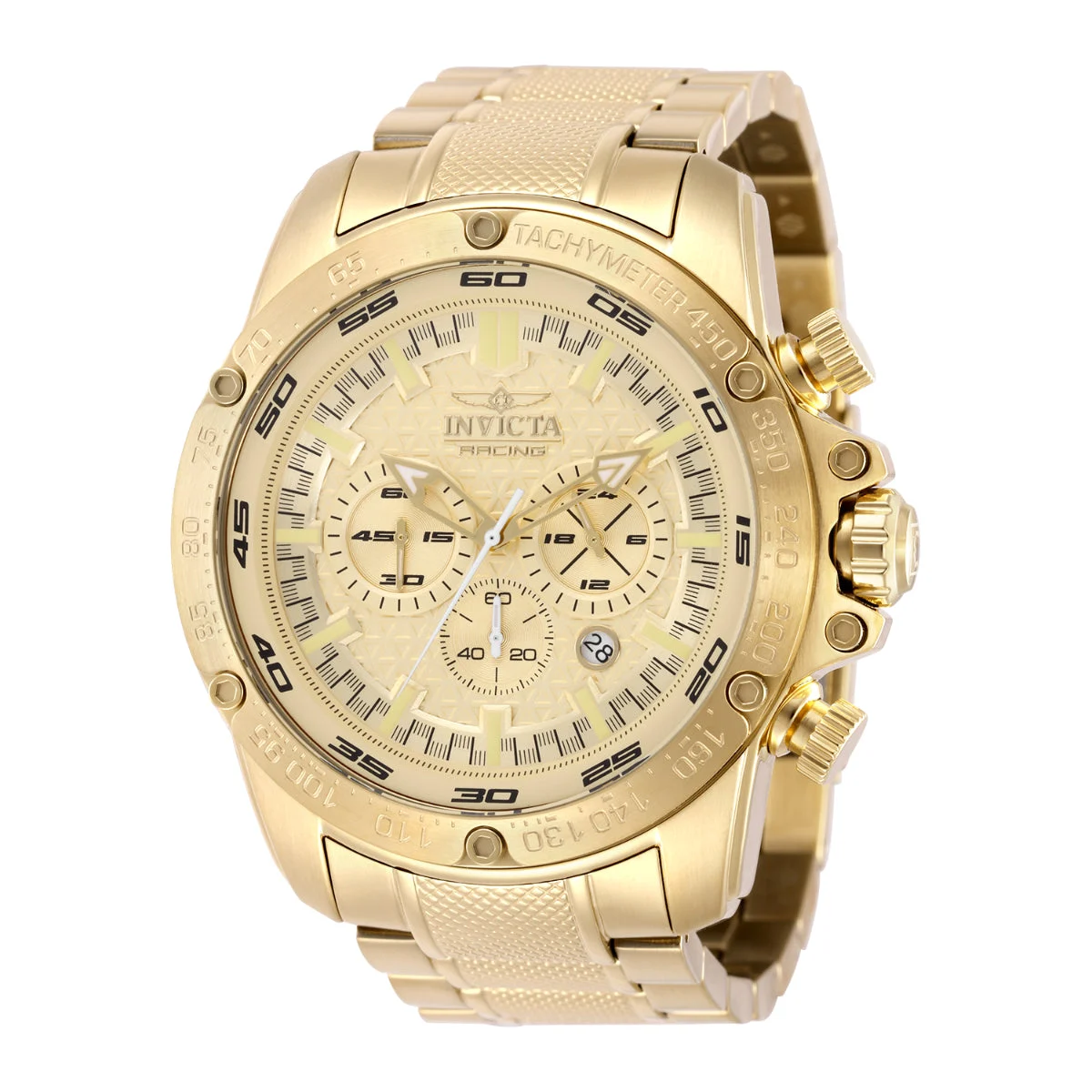 Invicta Speedway Watch - 52mm, Gold (ZG-50322) 52 mm kol saati