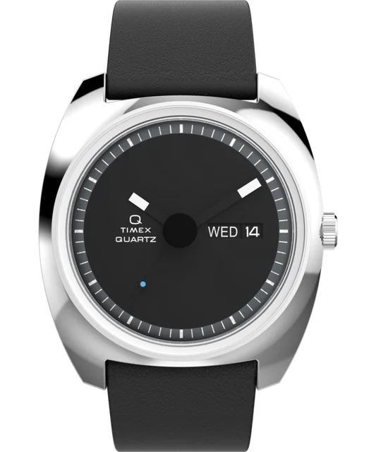 Timex Enigma 37mm Leather Strap Watch TW2Y34500 kol saati
