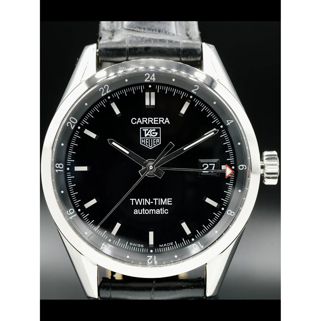 Tag Heuer Carrera Calibre 7 Twin-Time WV2115-0 210000028727 39 mm kol saati