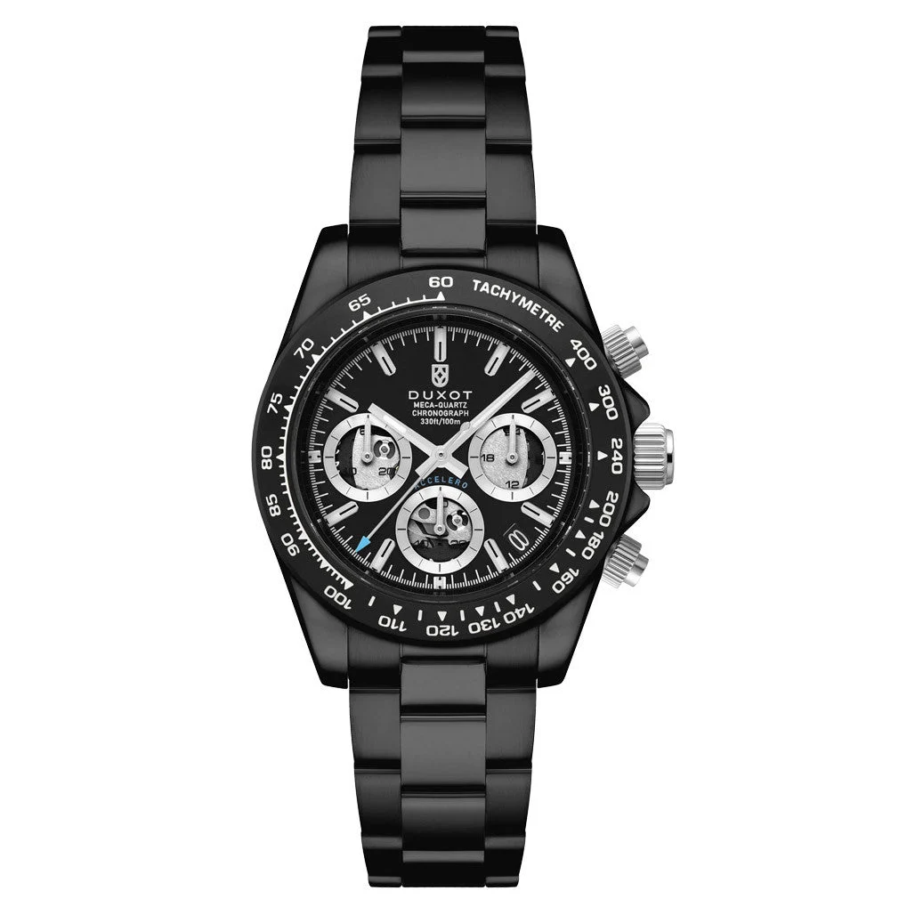 Duxot Accelero Chronograph Skeleton Edition Dark Infinity #DX-2065-GG 40 mm kol saati