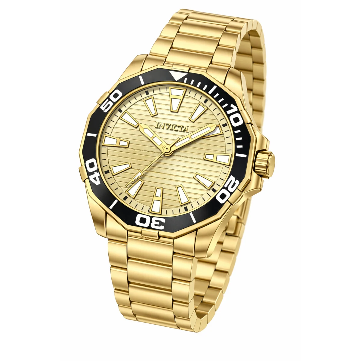 Invicta Diver Meridian Watch - 46mm. Gold (69235) 46 mm kol saati