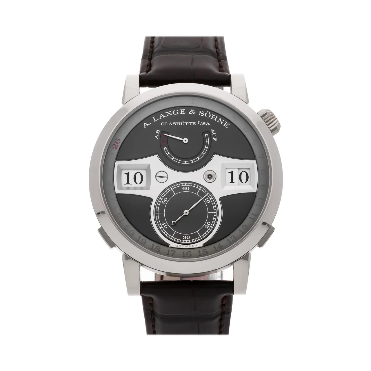 A. Lange & Sohne Lange & Söhne Zeitwerk 148.038 44MM White Gold Gray Dial A. Lange & Söhne Zeitwerk 148.038 44MM White Gold Gray Dial 44 mm kol saati