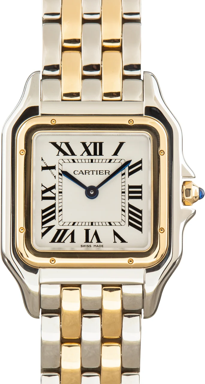 Cartier Panthère de Watch Ref W2PN0019 Steel & Gold Medium Model 37 mm kol saati