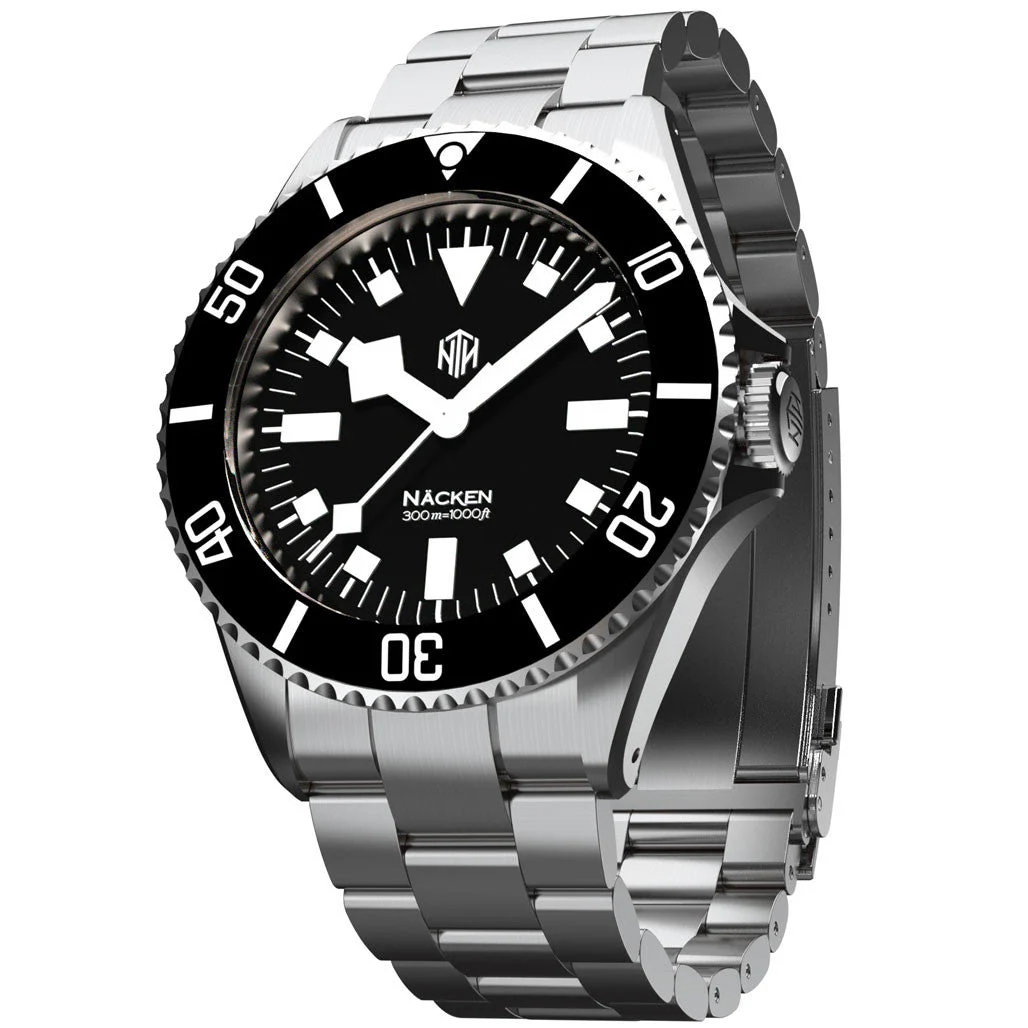 NTH Näcken 300-Meter Hi-Beat Automatic Dive Watch with an AR Sapphire Crystal #WW- -NMKN WW-NTH-NMKN 48 mm kol saati