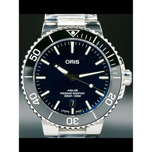 Oris Aquis Date 41.5mm Blue Dial 210000026638 kol saati