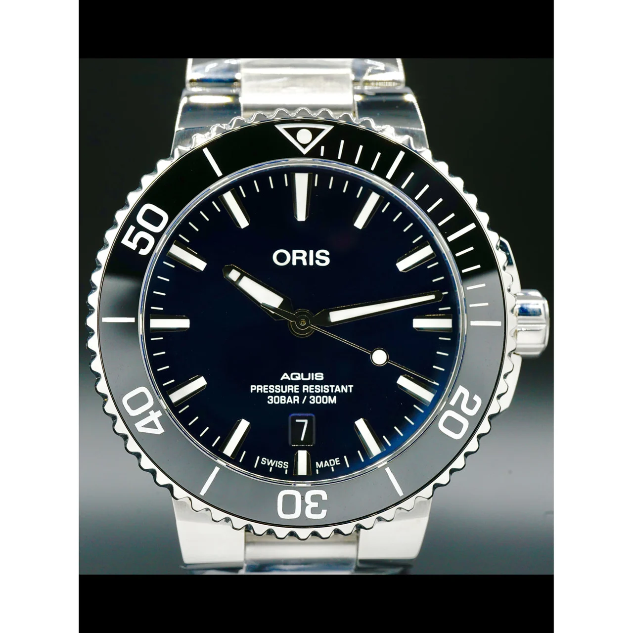 Oris Aquis Date 41.5mm Blue Dial 210000026638 41.5 mm kol saati