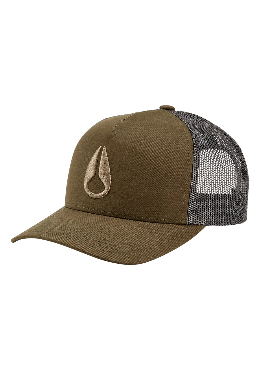 Nixon US Iconed Trucker Hat - Dark Olive C1862-1960-00 kol saati