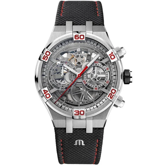 Maurice Lacroix Aikon Skeleton Chronograph Mahindra Limited Edition AI6098-SS001-091-2 kol saati