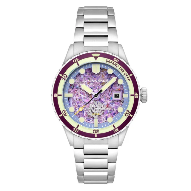 Spinnaker Limited Edition Hass Watch with Coral Reef Dial #SP-5172-44 kol saati