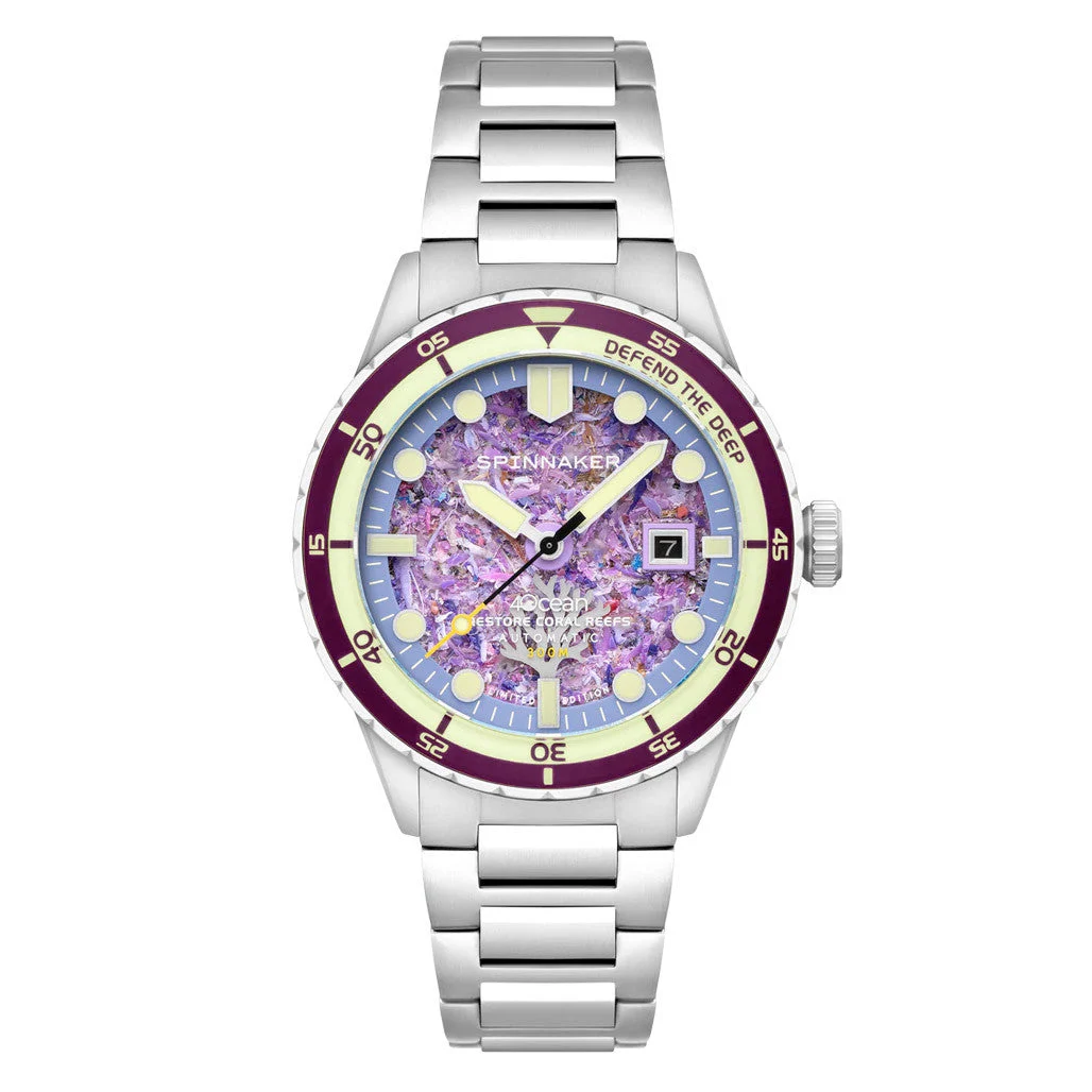 Spinnaker Limited Edition Hass Watch with Coral Reef Dial #SP-5172-44 kol saati