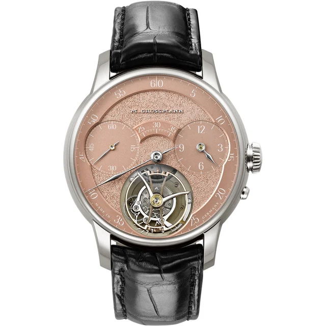 Moritz Grossmann Tourbillon Tremblage White Gold Salmon MG-003888 kol saati