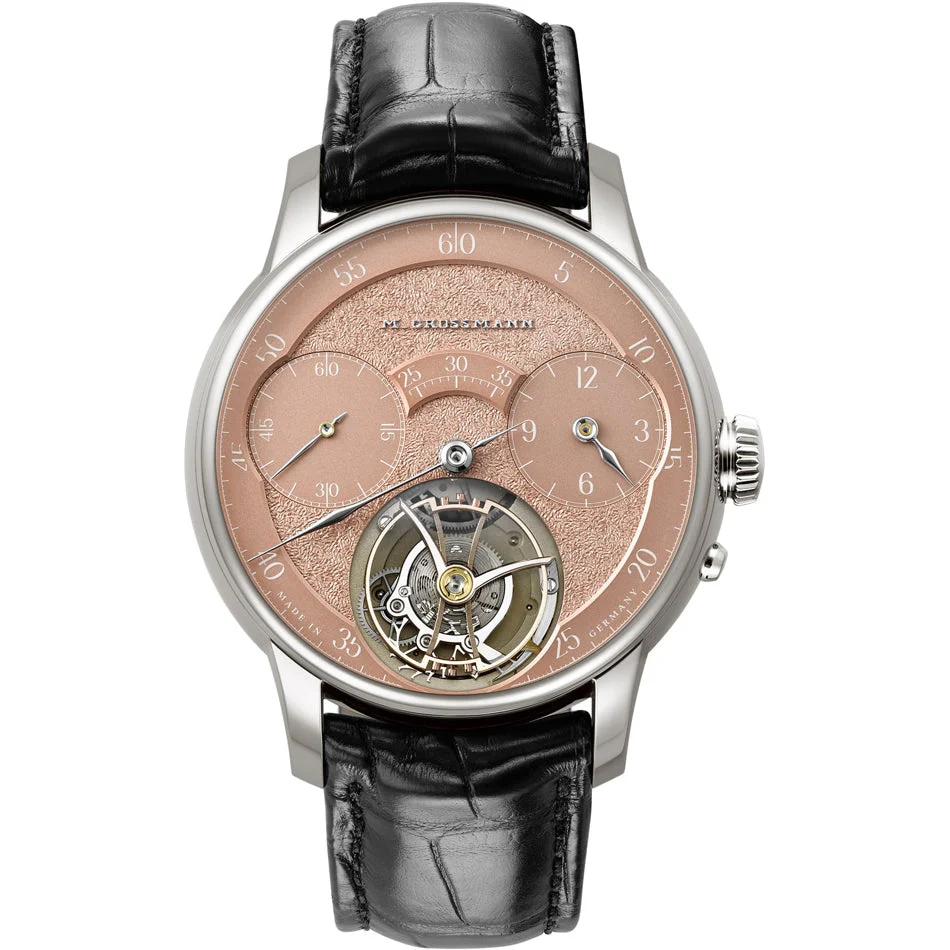 Moritz Grossmann Tourbillon Tremblage White Gold Salmon MG-003888 kol saati