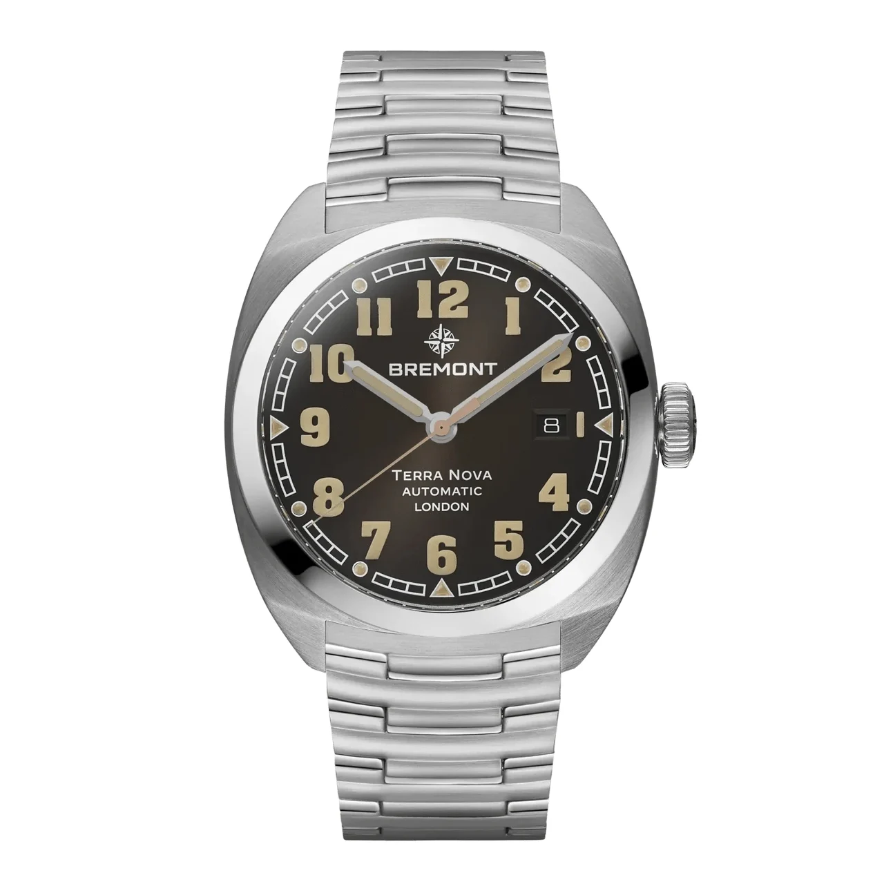 Bremont Terra Nova TN40-DT-SS-BK-B 41 mm kol saati