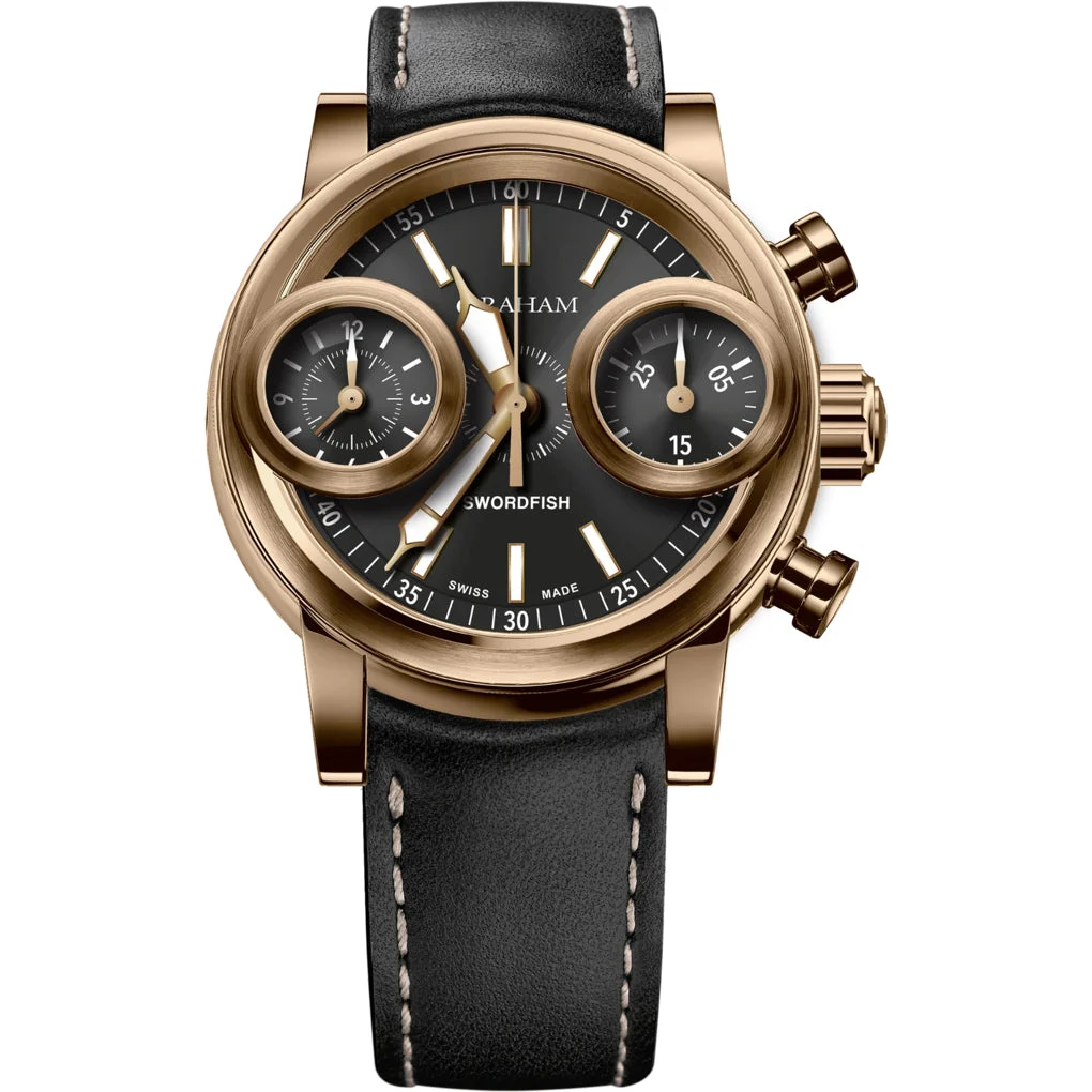 Graham Swordfish Bronze Black Dial 2SXAK.B02A 46 mm kol saati