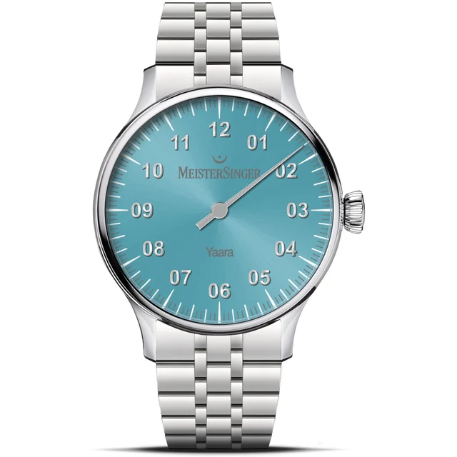 Meistersinger Ice Blue YA914S kol saati