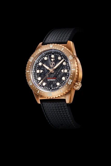 Zelos Mako V2 500m Diver Bronze Meteorite kol saati