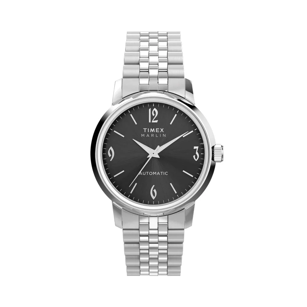 Timex Marlin® Automatic 40mm - Black on Bracelet TW2W93200VQ 40 mm kol saati