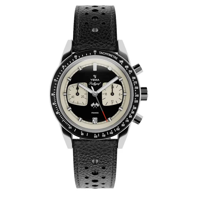 Yema Rallygraf Meca-Quartz Reverse Panda Chronograph # -17 YEMA-17 kol saati