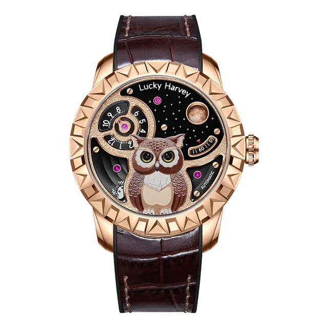 Lucky Harvey Lh.owlgold kol saati