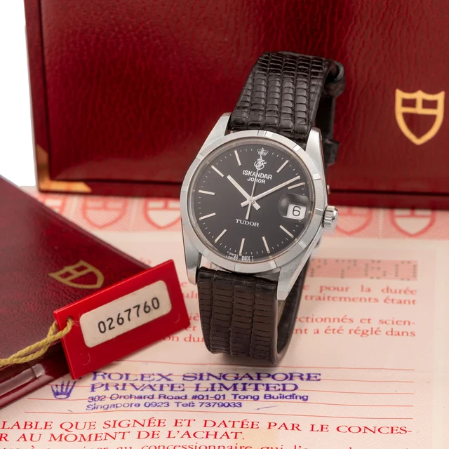 Tudor TUDOR, REF. 74010, ISKANDAR JOHOR BLACK DIAL, STEEL kol saati