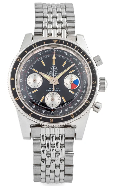 Ollech & Wajs OLLECH & WAJS, REF. 2003, CHRONOGRAPH A fine, manual wind, stainless steel d