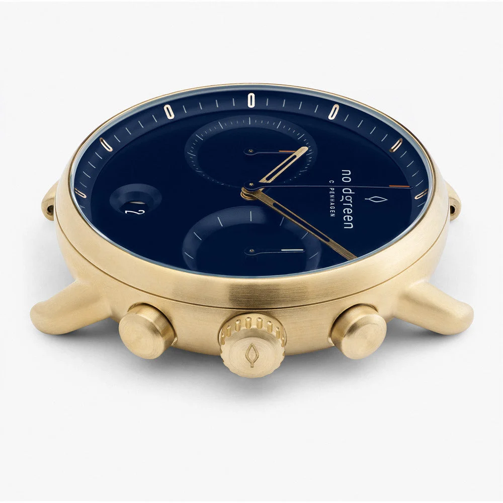 Nordgreen Pioneer 42mm - Gold - Navy Dial WATCHPI42GON 42 mm kol saati