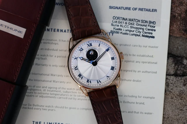 De Bethune Moon Phase in Rose Gold De Bethune DB25L Moon Phase in Rose Gold kol saati
