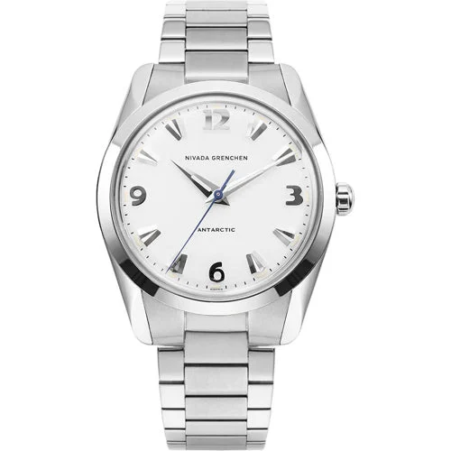 Nivada Grenchen Antarctic 35mm White Luminova 35005M20 35 mm kol saati