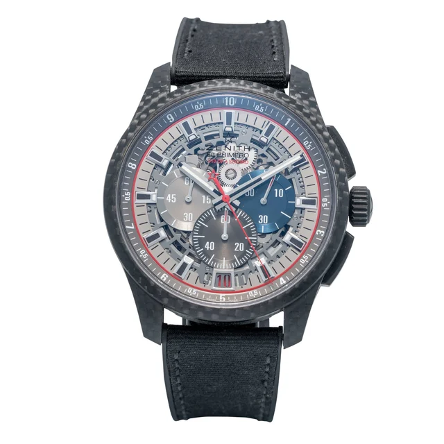 Zenith ZENITH, REF. 10.2260, EL PRIMERO LIGHTWEIGHT, No. 073/100, CARBON FIBER kol saati