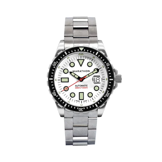 Marathon OSAR-D Type I Automatic with Date 46mm - Arctic White on Bracelet WW194037SS-2501