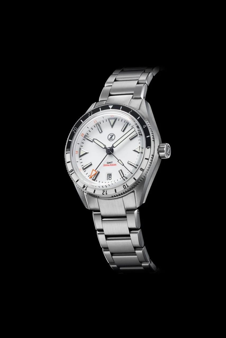Zelos Horizons V2 GMT 200m SS Frost 20 mm kol saati