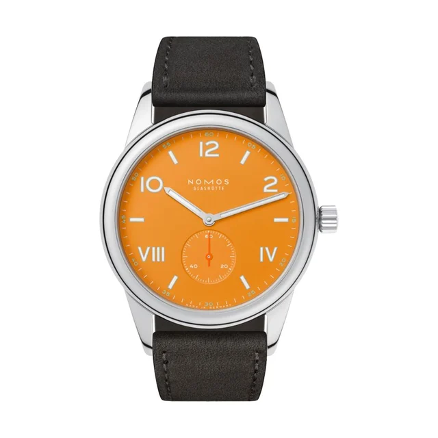 NOMOS Glashütte Club Campus 38mm - Future Orange on Strap 729 kol saati