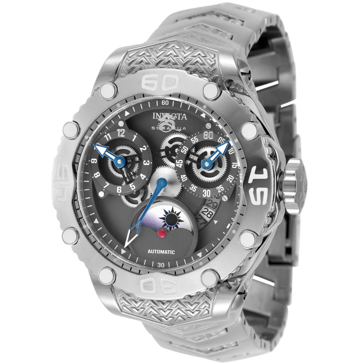 Invicta Subaqua Noma VIII Automatic Watch - 48.5mm, Steel (47567) 48.5 mm kol saati