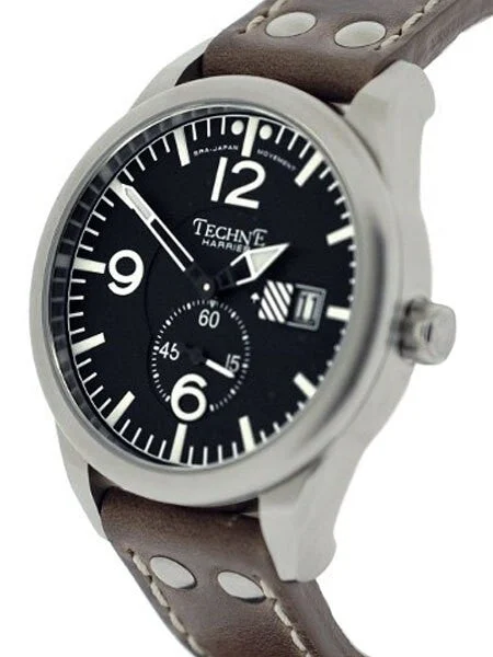 Techne Harrier Aviator Quartz Watch with Anti-Reflective Sapphire Crystal #375.042 41 mm kol saati