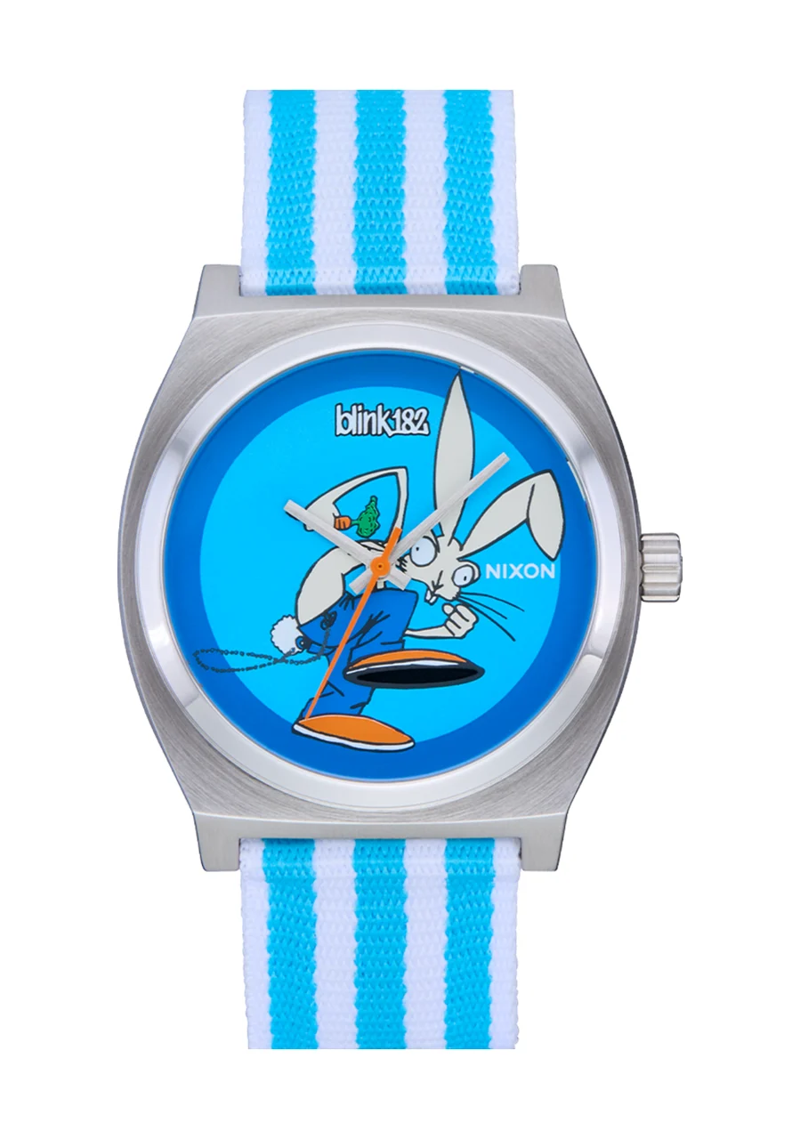 Nixon US Time Teller Nylon - Silver / Skankin Bunny A1488-5430-00 37 mm kol saati