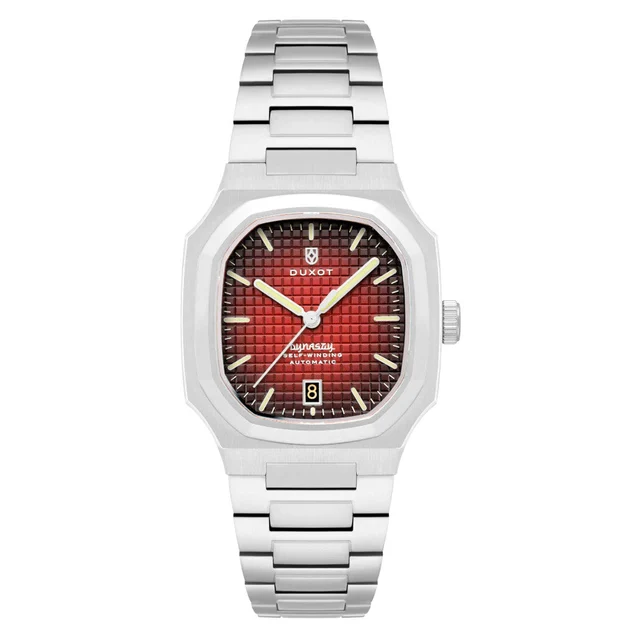 Duxot Colmar Automatic with Burgundy Dial #DX-2069-11 kol saati