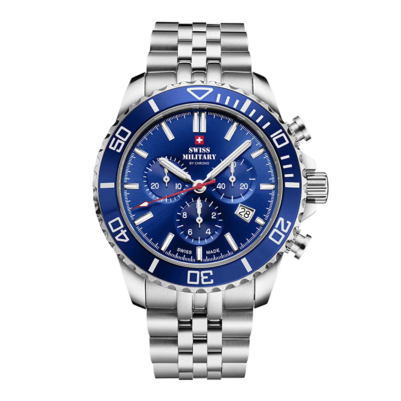 SWISS MILITARY BY CHRONO SM34103.02 43 mm kol saati