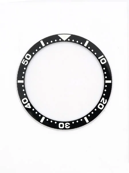 Islander Black Ceramic Luminous Bezel Insert for Seiko SKX007, SKX009, SKX011 #C03 kol saati