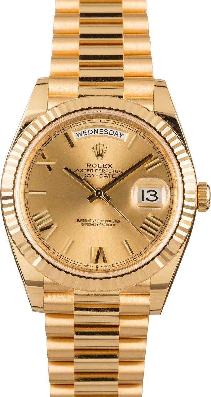 Rolex Day-Date 228238 18k President 40MM 228238CRSP 40 mm kol saati
