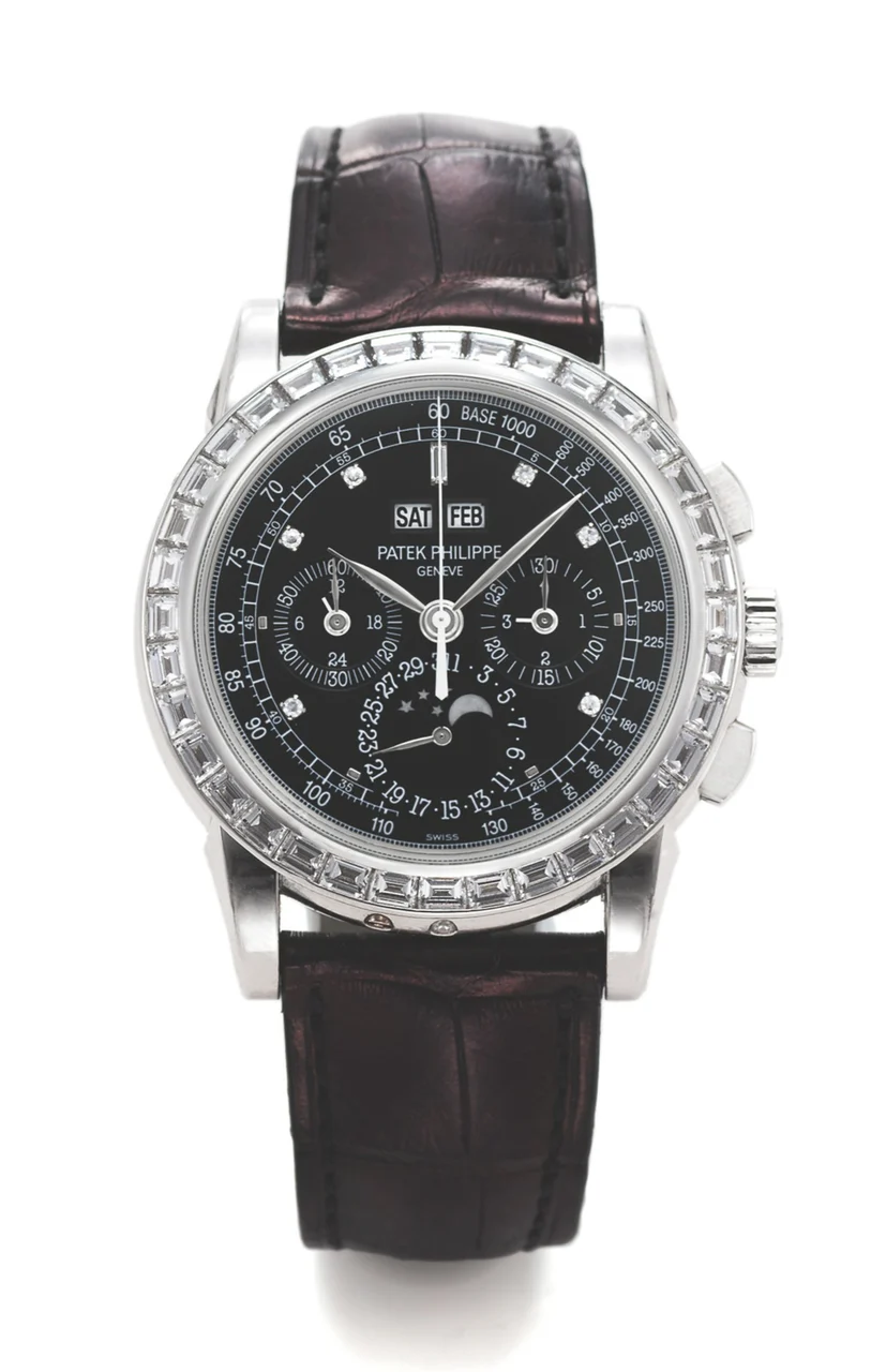 Patek Philippe PATEK PHILIPPE REF 5971P CHRONOGRAPH PERPETUAL CALENDAR PLATINUM AND DIAMONDS, FACTORY SEALED kol saati